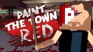 IS THIS MINECRAFT  Biker Bar Brawl  Paint the Town Red 1 [upl. by Suirtemed]