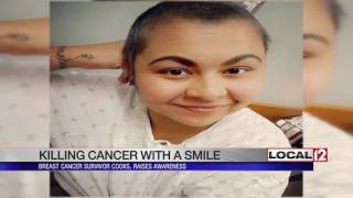 Killing cancer with a smile Breast cancer survivor cooks raises awareness [upl. by Tehcac]