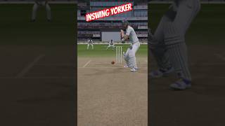 Perfect Inswinging Yorker 😍 ft Mukesh Kumar  Cricket 24 shorts cricket24 shortsfeed [upl. by Mairhpe]