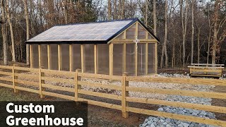 Greenhouse Build 16x28 Never Seen One Built Like This [upl. by Gillette]