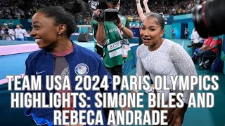 Team USA 2024 Paris Olympics Highlights Simone Biles Silver Rebeca Andrade Floor amp Gold [upl. by Willi]