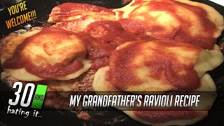 Sharing My Grandfathers Ravioli Recipe 30andhatingit cooking ravioli [upl. by Sigismondo]