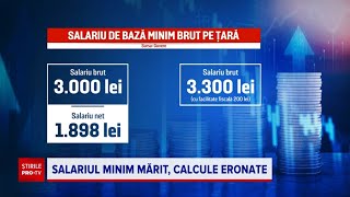 Salariul minim va creşte de la 1 octombrie Gafa imensă pe care Guvernul a evitato în ultima clipă [upl. by Yalc]