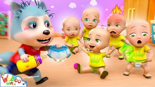 I Have Five Little Babies 👶🏻 How To Take Care Baby Song  More Nursery Rhymes  Wolfoo Kids Songs [upl. by Eelhsa53]