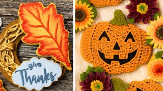 1 Hour Cookie Decorating Ideas For Fall [upl. by Anawit]