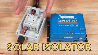 SOLAR ISOLATOR WIRING for a DIY camper van [upl. by Edroi]