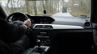 POV Mercedes Benz C Class S204 2012 ASMR Business Trip  Głowno  Łódź Stoki [upl. by Emoraj426]