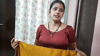 Low waist saree draping l Low waist saree draping vlog l How to wear saree [upl. by Elleynad]