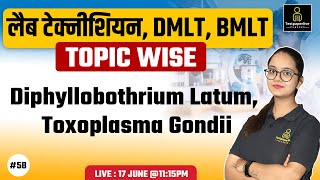 Diphyllobothrium latum and Toxoplasmosis gondii Life Cycle  DMLT amp BMLT Classes [upl. by Koblick]