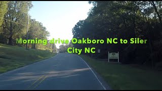 NORTH CAROLINA BACKROADS  Morning drive Oakboro NC to Siler City NC on country roads  ASMR [upl. by Garnette]