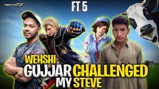 Can Wehshi Gujjar Defeat My Steve  Arslan Ash Steve VS Gujjar Asuka  FT5 [upl. by Artinek991]