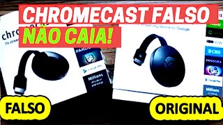 CHROMECAST ORIGINAL VS CHROMECAST FALSO  Embalagem e Produto [upl. by Daniels]