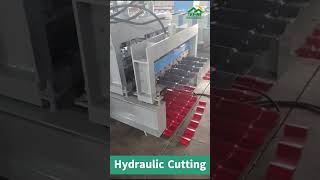 Glazed tile roll forming machine test EN machine rollformmachine rollforming [upl. by Taub]