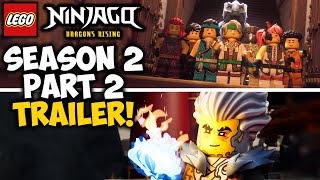 FIRST Ninjago Dragons Rising Season 2 Part 2 Trailer 🥳  Reaction Analysis amp Breakdown [upl. by Essilec43]