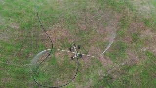 Drone Footage of Vaughan Irrigators Standard Four Wheel Irrigator [upl. by Ahseenak306]