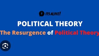 Resurgence of political theory ug5th kashmir university like subscribe and share for more videos [upl. by Slosberg885]