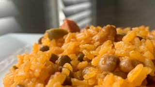 Cómo hacer arroz con gandules puertorriqueño por Memeliette [upl. by Terces]