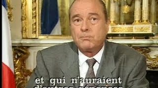 Voeux de Jacques Chirac [upl. by Ladnek809]