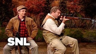 George H W Bush and George W Bush Go Hunting  SNL [upl. by Gail323]