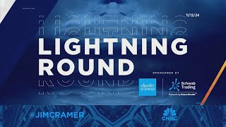 Lightning Round Stay in TMobile and enjoy the ride says Jim Cramer [upl. by Litnahs874]