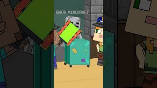 Police Search Challenge Bad Villager Got Caught shortminecrafts [upl. by Eppillihp]