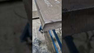 Degaussing of a steel plate to eliminate magnetic adhesion of steel dust [upl. by Adnamra]