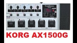 Korg AX1500G multi effects Crazy sounds classic FUN [upl. by Eeralav]