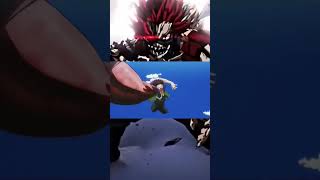 dekus unbelievable punch mhaedit myheroacademia redriot mha anime [upl. by Nosimaj]