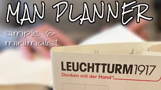 MAN PLANNER  BULLET JOURNAL  HOW TO MAKE A MINIMAL PLANNER  FUNCTIONAL PLAN WITH ME [upl. by Amato]