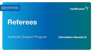 HALT Certification Applicant Support Program Vignette 6  Referees [upl. by Artep419]