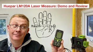 Huepar LM120A Laser Distance Measure Demonstration and Review [upl. by Ellenhoj122]