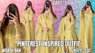 Pinterest inspired outfit Recreate under 3500 worth 86k outfit from scratch cutting ampstitch [upl. by Androw]