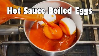 Louisiana Hot Sauce Hard Boiled Eggs [upl. by Iuq534]