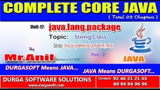 Core Java javalangpackageString class  predefined and customized trim method Part  2 [upl. by Dagney741]