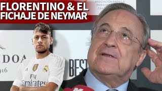 Florentino y el fichaje de Neymar quotMe lo pienso y luego contestoquot  Diario AS [upl. by Ailongam574]