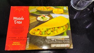 Frozen Masala Dosa  Haldiram Frozen Food Review shorts frozenfood foodreview dosa [upl. by Hsizan]