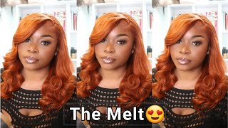 OMG 🧡 GINGER WIG 🧡 IS EVERYTHING INSTALL TUTORIAL [upl. by Yroffej]