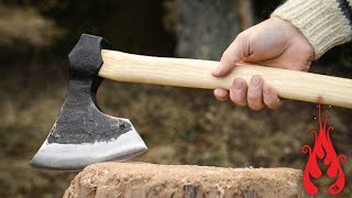 Blacksmithing  Forging a bearded axe [upl. by Bensky]