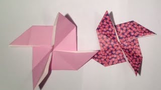 Faire un moulin en origami  Pliage petit moulin [upl. by Lowenstern]