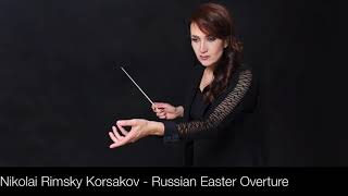 Nikolai Rimsky Korsakov  Russian Easter Overture Op 36  Maria Makraki conductor [upl. by Nerreg]