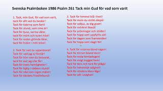 Psalm 261 tack min Gud för vad som varit [upl. by Cyrill266]