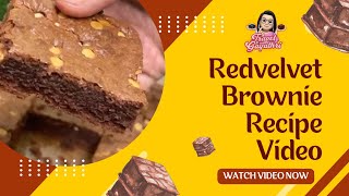 Redvelvet Brownie Recipe video in Tamil 😍🥳 Home made Brownies😍 brownie recipevideo youtubevideo [upl. by Bobbi]