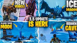 35 Biggest Updata Is Here  Glacier Dragon amp Glacier Secret Place  New Vehicles Tiger  PUBGM 🇮🇳😈👀 [upl. by Alric]