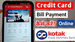 kotak credit card bill payment  How to pay kotak credit card bill online Kotak Credit Card Payment [upl. by Nami]