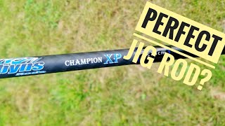 Searching for BEST JIG ROD  Dobyns Champion XP 744c Jig Special Rod Review [upl. by Las78]