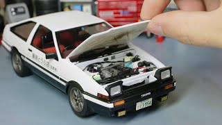 Takumi Fujiwaras Initial D Toyota AE86 Trueno Model Car Full Build Step by Step [upl. by Ingrid430]