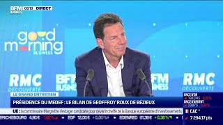 Geoffroy Roux de Bézieux MEDEF  Le redressement des comptes publics estil en marche [upl. by Fidole]