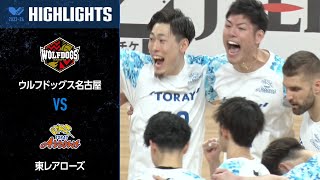 【Vリーグ公式】20240211 ハイライト ウルフドッグス名古屋 vs 東レアローズ [upl. by Queena733]