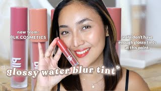 NEW BLK WATER BLUR TINT  Full Swatches amp Review  Via Silverio [upl. by Eisse282]