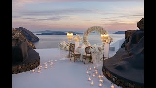 JP Destination Weddings  Luxury Elopement at Aenaon Villas Santorini [upl. by Tnek]